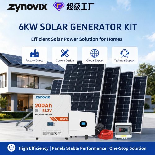 6kW Solar Power Storage Hybrid Inverter PV Kit