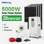 Complete off-grid photovoltaic power generation system 5KW home energy storage battery photovoltaic energy storage battery solar generator