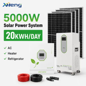 Complete off-grid photovoltaic power generation system 5KW home energy storage battery photovoltaic energy storage battery solar generator