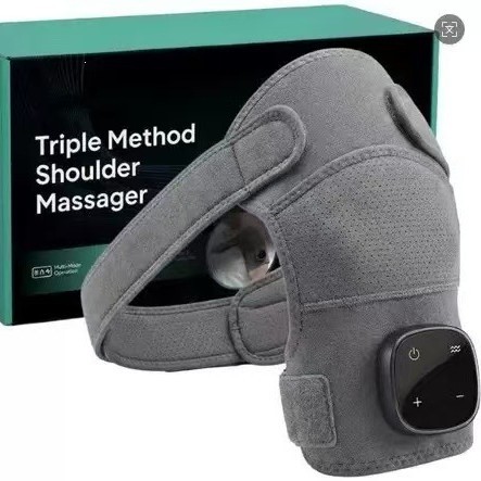Smart heated massage shoulder pad, mugwort hot compress, knee massager, electric knee, shoulder, elbow therapy device, vibration massager