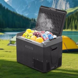 35 45 55L outdoor solar car refrigerator compressor cooling solar freezer outdoor camping