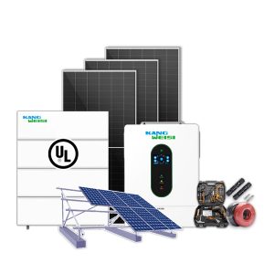Solar power generation system: 12kw American standard fission-phase photovoltaic power generation system, 50kWh residential photovoltaic power generation kit