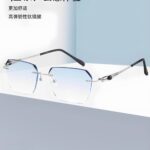 Zoom eyebrow protection, business blue light protection, HD reading glasses, smart two-in-one wire frame, new frameless trend