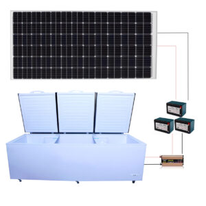 Cross-border 900-liter solar refrigeration freezer manufacturer wholesale large commercial DC energy-saving fresh-keeping freezer