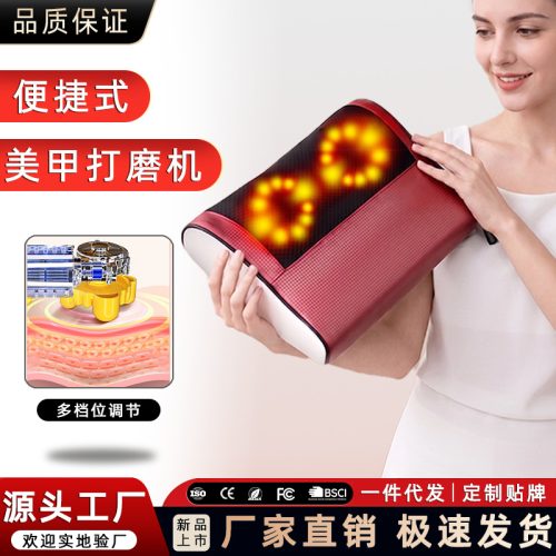 Cervical spine massager multifunctional kneading and hot compress fully automatic massage pillow, ideal for gifting, family members, and elders