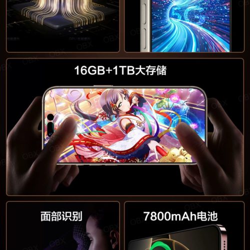 New 16GB+1TB iphone 16Promax genuine national supplement 5G apple 17Promax official official website mobile phone