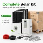 Complete off-grid photovoltaic power generation system 5KW home energy storage battery photovoltaic energy storage battery solar generator