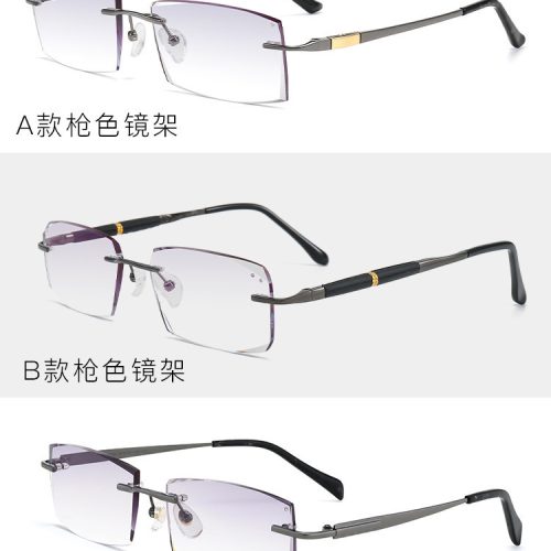 Germany imports far and near dual-use high-definition ultra-light men's and women's color-changing intelligent zoom automatic adjustment degree elderly glasses