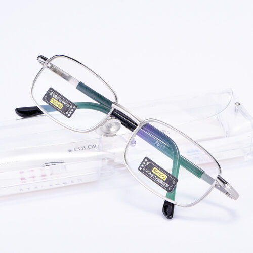 Factory direct sales of glass reading glasses with film coating, optical glass green film reading glasses, nickel copper full-frame reading glasses