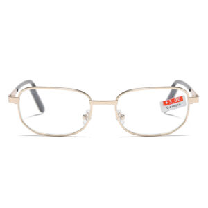 High-definition optical glass reading glasses for men and women, metal full-frame reading glasses, oval business reading glasses, in stock