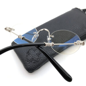 New fashion glasses business style rimless men's mirror frame with glasses personality retro ladies optical glasses frame wholesale