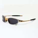 Cross border outdoor trend polarized sunglasses for men and women retro gold cycling and driving sunglasses