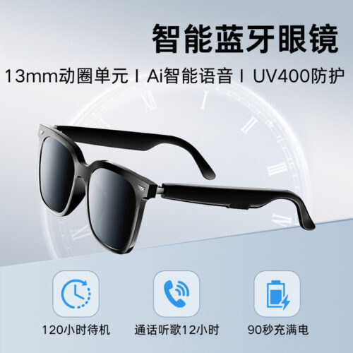 2025 New YJ-01 Smart Glasses AI Wireless Glasses with Wireless Speaker Ear-Hook Wireless Earphones