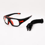 New in-stock outdoor basketball and soccer sports glasses, impact-resistant, breathable, anti-fog, basketball goggles, removable temples