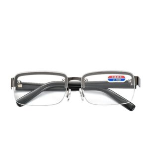 Crystal stone reading glasses, high-definition intelligent high-end reading glasses for the elderly, eye protection half frame for the elderly