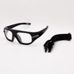 New in-stock outdoor basketball and soccer sports glasses, impact-resistant, breathable, anti-fog, basketball goggles, removable temples