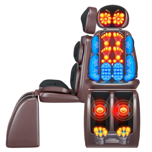 Cross-border electric massage mattress, multifunctional cushion, full-body heating, cervical, waist, back, leg massager manufacturer