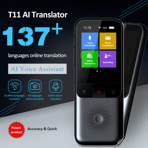 T11 intelligent voice translator 10 countries offline 134 Chinese dialect WIFI photo recording intelligent voice translator
