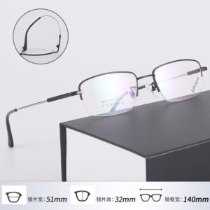 New glasses frame memory titanium manufacturer 659 Youshun metal optical glasses men's Danyang presbyopia frame wholesale