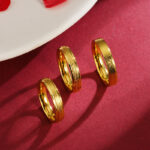Vietnamese sardines, male and female couples, rings, gypsophila, tail rings, frosted simulation jewelry, wedding fake hardware