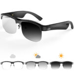 Factory direct sale: New smart Bluetooth glasses M9Pro color-changing UV-resistant music call air conduction ears
