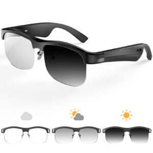 Factory direct sale: New smart Bluetooth glasses M9Pro color-changing UV-resistant music call air conduction ears