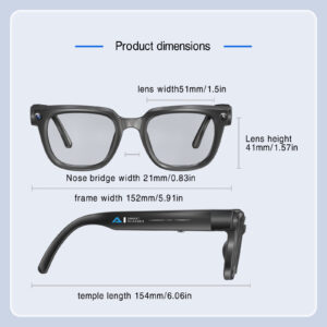 2026 New Smart Glasses 800W Smart Translation HD Music Video Voice Call Translation Bluetooth Glasses