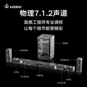 xdobo 7.1.4 Home Theater System Home Soundbar Long Speaker Bluetooth Subwoofer Dolby Sound