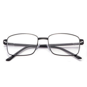 Optical glass reading glasses, men's middle-aged and elderly scratch-resistant wear-resistant, high-definition reading glasses, metal full-frame reading glasses