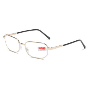 High-definition optical glass reading glasses for men and women, metal full-frame reading glasses, oval business reading glasses, in stock