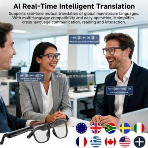 Cross-border M02S smart glasses 8MP camera real-time translation Bluetooth call AI glasses smart glasses