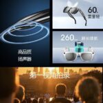 Cross-border AI camera shooting, wireless voice control, Bluetooth photo and video translation, black technology AI smart glasses