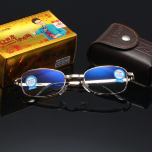 Anti-counterfeiting elderly 100 folding reading glasses anti-blue light business reading glasses 818 factory sales