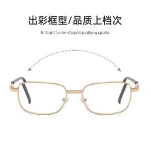 Gui Laoye HD reading glasses, optical glass, classic metal full frame 1501, factory direct sale 100-600 degrees
