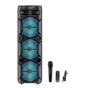 Portable Boom Bluetooth Speaker 40W High Power Wireless Microphone for Karaoke Outdoor Home Cinema Speaker Wholesale