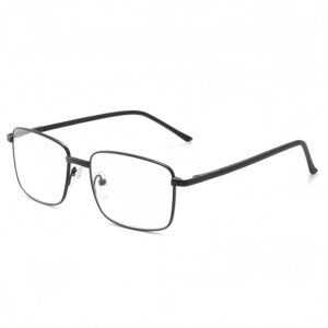 Optical glass reading glasses, men's middle-aged and elderly scratch-resistant wear-resistant, high-definition reading glasses, metal full-frame reading glasses