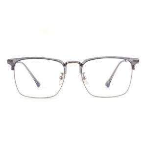 High Quality Coconut Gray Eyebrow Frames Male KE001 Metal Half Rim Myopia Glasses Wholesale Dan Sunshine Frames