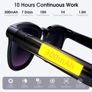 Cross-border A2 smart glasses with camera, multifunctional photo and video recording, real-time translation, AI recognition, AI smart glasses