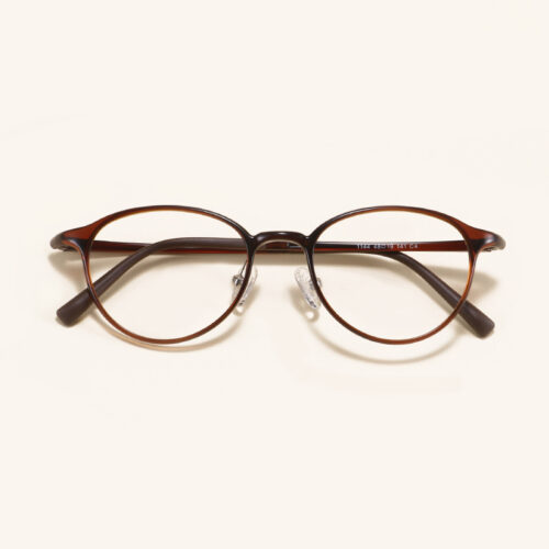 1144 ultra-light tungsten carbon plastic steel myopia glasses frame ins men's and women's literary small oval frame student optical mirror