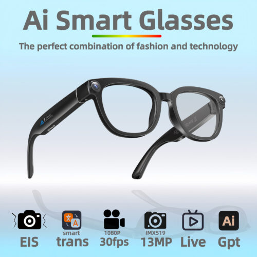 Factory-direct AI glasses, 13MP HD anti-shake, photo and live voice translation smart glasses