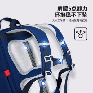 Wanglu children's backpack, ultra-light for elementary school boys, supports the spine, reduces burden, and is a new large-capacity tennis backpack for grades one to six