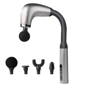 U-shaped hook fascia gun electric massage silent muscle relaxation fitness extended back pounding LCD multi-level wholesale