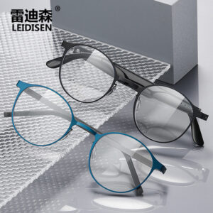 IP electroplated blue light blocking glasses, intelligent translation, interchangeable legs, Bluetooth fixed vision glasses, compatible with myopia glasses frame 7954
