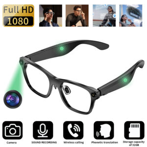 S336 Smart Glasses AI Translation, Photo Recording, Music Playback, Voice Calls, Smart Glasses Bluetooth Camera