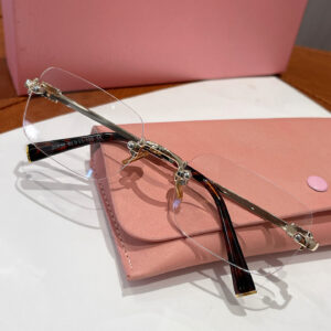 Miao SMU B50S rimless glasses frame fashionable and versatile flat mirror casual optical myopia glasses can be equipped with myopia