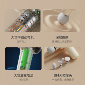 Women's mini fascia gun, mini muscle massager, professional-grade relaxation neck massager, multifunctional men's massage gun