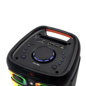 NDR portable dual 8-inch RGB light-heavy bass music home theater KTV audio system speaker trolley BT