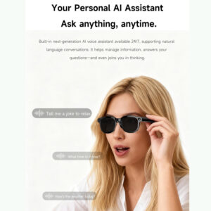 Cross-border AI smart glasses, camera translation, sunglasses photography, foreign language AI Q&A, object recognition recording, Bluetooth calls, foreign trade