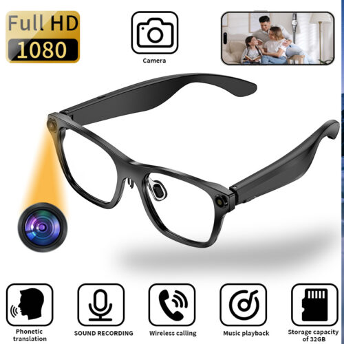 S336 Smart Glasses AI Translation, Photo Recording, Music Playback, Voice Calls, Smart Glasses Bluetooth Camera