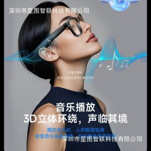 W610 glasses, 8MP AI translation for photo and camera smart glasses, WIFI image transmission, dual noise-cancelling and shake-resistant sunglasses